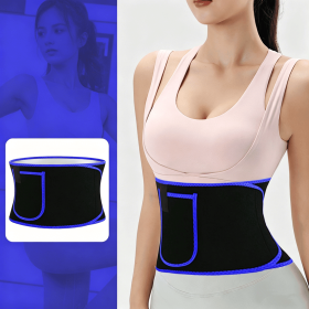 NEW Waist Trainer Slimmer Belt Corset Sweat Sauna Weight Loss Support Women Men (Color: Blue)