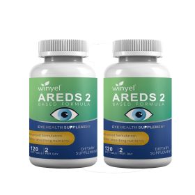 WINYEL AREDS 2 Eye Vitamin and Mineral Supplement, containing lutein, vitamin C, zeaxanthin, zinc, and vitamin E, 120 softgels. (QTY: 2 PCS)